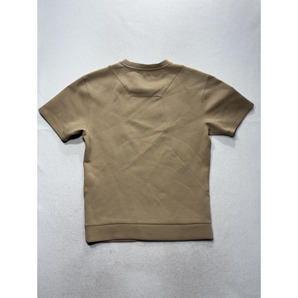 Alphalete Shirt Mens Small Beige Elements Embossed Logo Heavyweight Tee Athletic - Picture 5 of 11